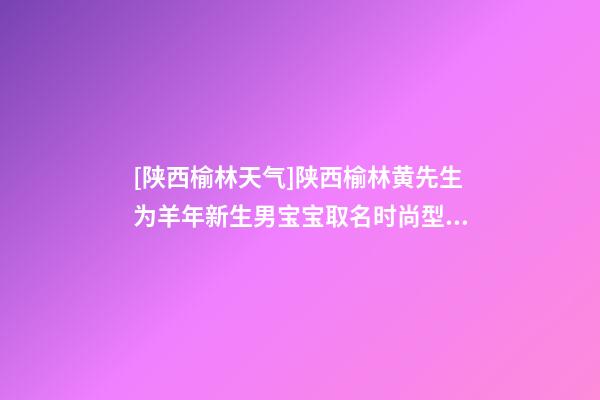 [陕西榆林天气]陕西榆林黄先生为羊年新生男宝宝取名时尚型套餐-第1张-公司起名-玄机派